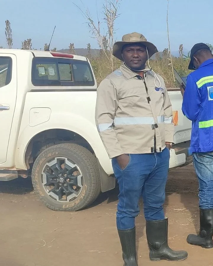 Hydrogeology fieldwork with the client's geologists