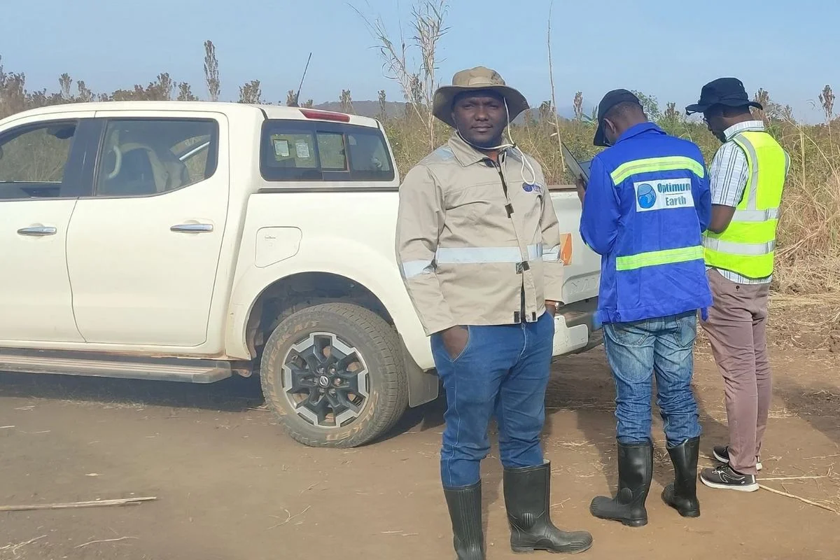 Hydrogeology fieldwork with a mining client's geologists